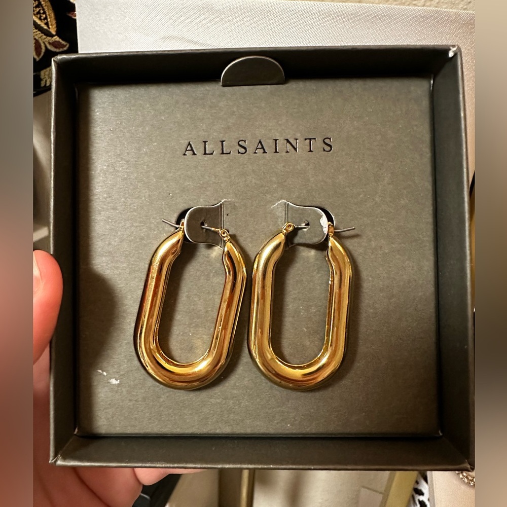 ALLSAINTS Large Oval Hoop Earrings 💛